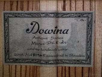 Predam el. ak. gitaru Dowina Marus DCEds.Zn.cena. - 6