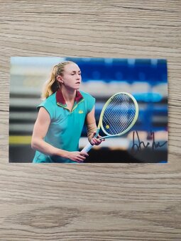 Podpísané fotky tenistiek WTA originálne autogramy - 6