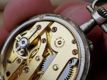 strieborné hodinky  Savoye Frères & Cie - 6