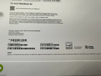 💻 Apple MacBook Air 13" (2025) – M4 Čip | 16 GB RAM | 256 G - 6