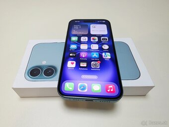 APPLE IPHONE 16 128GB TEAL TOP STAV,ZDRAVIE BATERKY 100% - 6