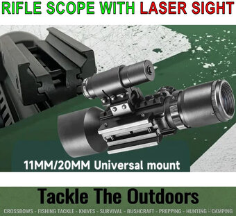 Puškohlad s laserovým zameriavačom M9 LS3-10x42E- 11mm-20mm - 6