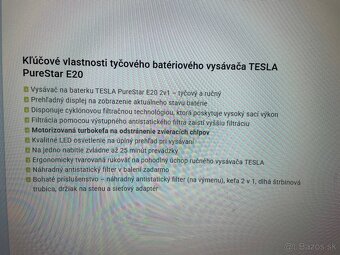 Tesla tyčový vysávač - 6