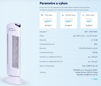 Cisticka vzduchu Ionic Care Triton X6 black - 6