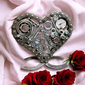 Valentynské srdce z kovu - 6