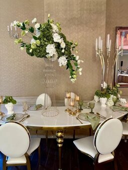 Svadobné a dekoračné doplnky – taniere, vázy, stojany, sviet - 6