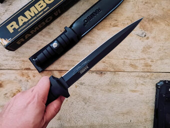 RAMBO VI 12" KNIFE - AMERICAN VETERAN BOWIE KNIFE - 6