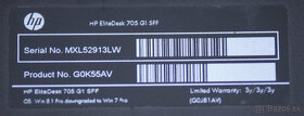 HP EliteDesk 705 G1 - AMD PRO A8-7600B -3.1GHz- - 6