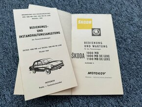 Predam 3 knizky Skoda 1000MB service handbuch - 6