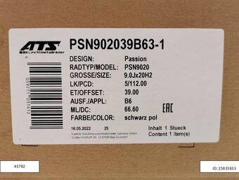 Audi A4, A5, A6. A7, Q7 alu disky R20 5x112 ET39 9J 1250 - 6