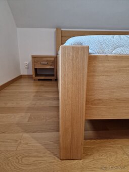 Manželská masívna postel z dreva - 6