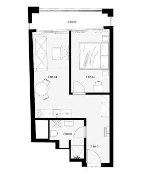 Predam 2 izb. apartmán,Žilinská, BA – Staré mesto. - 6