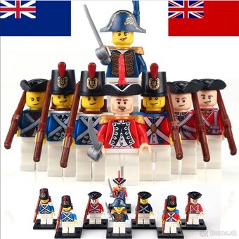 Figúrky piráti (8ks) - typ lego, nové nehrané - 6