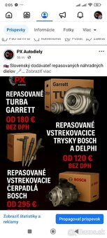 Repasované vstrekovače BOSCH - 2.0 HDi 88,103,110kw - 6