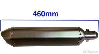 Nový ladený športový univerzálny moto výfuk + DB Killer - 6