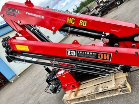 Hydraulický jeřáb HC 80 nový se zárukou, 3 hydr. výsuvy - 6