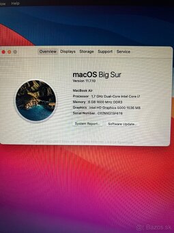 MacBook Air mid 2013 i7, 8gb Ram, 500gb HD, TOP stav - 6