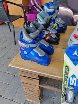 Detské lyže 70cm, 90cm, 100cm, lyžiarky, prilby - 6