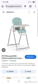 Stolička jedálenská detska PETITE&MARS  Gusto - 6
