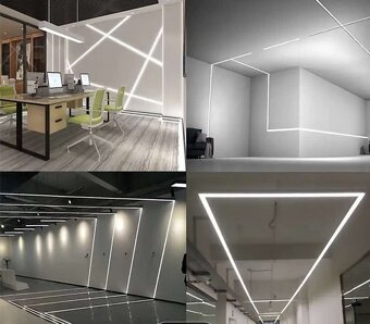 hlinikový difuzor pre LED osvetlenie + COB LED pásik - 6
