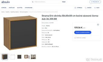 Kúpeľňový set skriniek Strama Erin - 6