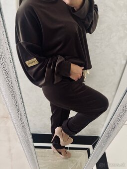 Damska talianska velurova suprava choco - 6