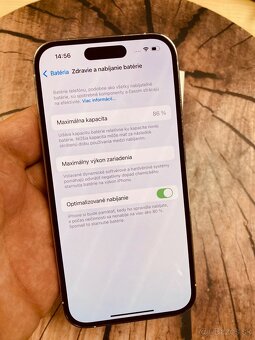 iPhone 14 pro 128 Sillver batéria 87% nádherný top stav - 6
