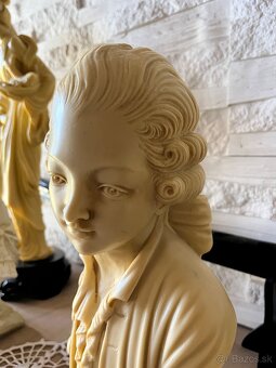 Albastrová socha – busta mladého muža (pravdepodobne Mozart) - 6