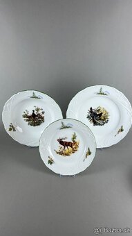 Obedová súprava, NOVÁ, poľovnícky porcelán - 6