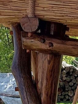 Drevená hojdačka. Dubová hojdačka. Záhradný nábytok. - 6