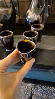 Keramická sada na víno - džbány plus kalíšky - 6