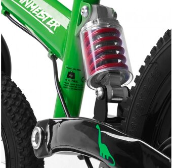 Detské odrážadlo s odpružením zelené alebo ružové - 6