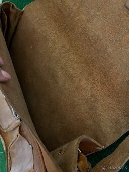 Stará vojenská koženná brašňa - 6