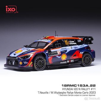 Modely Hyundai i20 Rally1 1:18 IXO - 6
