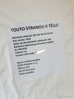 balistická nepriestrelná vesta taktická policajná - 6