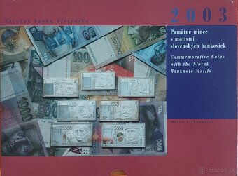 Pamätné mince s motívmi slovenských bankoviek 2003 - 6