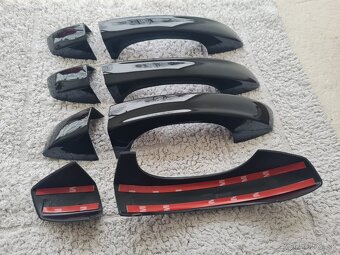 ČIERNE krytky klučiek - ŠKODA  VOLKSWAGEN  SEAT - 6