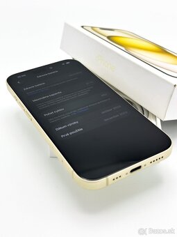 Apple iPhone 15 128GB Yellow 87% Zdravie batérie Komplet - 6
