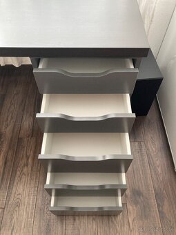 Písací stôl IKEA – ALEX + doska – veľmi dobrý stav - 6