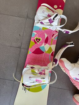 Snowboard + topánky - 6