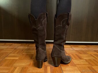 Dámske kožené čižmy 39 - 6