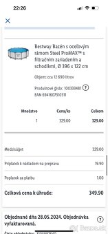 Bazen s čepradlom a príslušenstvom Nový - 6