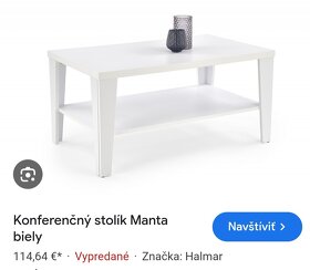 Biely konferecny stolik - 6