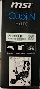 MSI Cubi N (Intel N3700, 4GB RAM, Wi-Fi) – originál balenie - 6