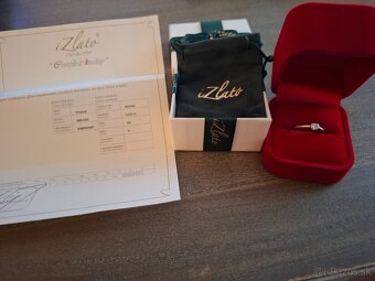 Zásnubný prsteň z bieleho zlata s certifikovaným diamantom - 6