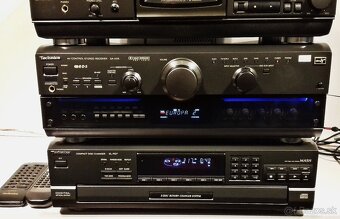 Zostava TECHNICS gramofon, tape deck, receiver, 5x CD = X03 - 6