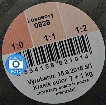 het klasik nove farby 8kg bananova zlta+ 6kg lososova - 6