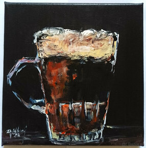 Maľby s tematikou drinkov, piva a kávy - 6