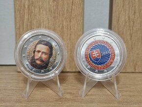 Farebne Slovenske 2€ euro mince v kapsuli Stur predsednictvo - 6