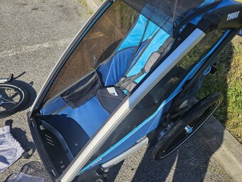 Thule Chariot Cross 1 +bike set + kocik set + jogging set - 6